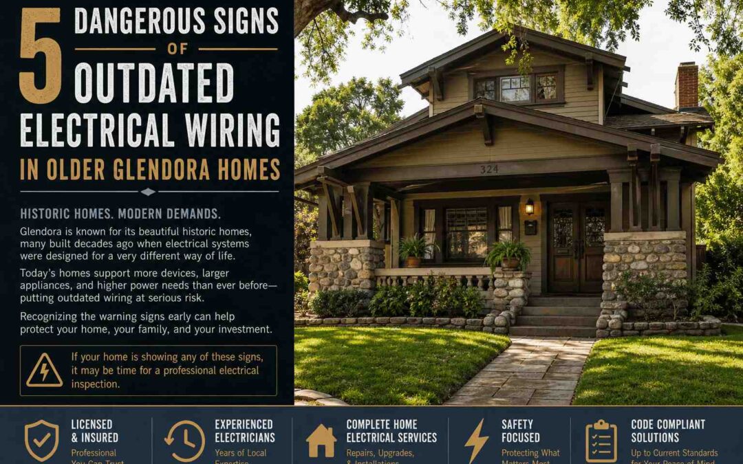 5 Dangerous Signs of Outdated Electrical Wiring in Older Glendora Homes