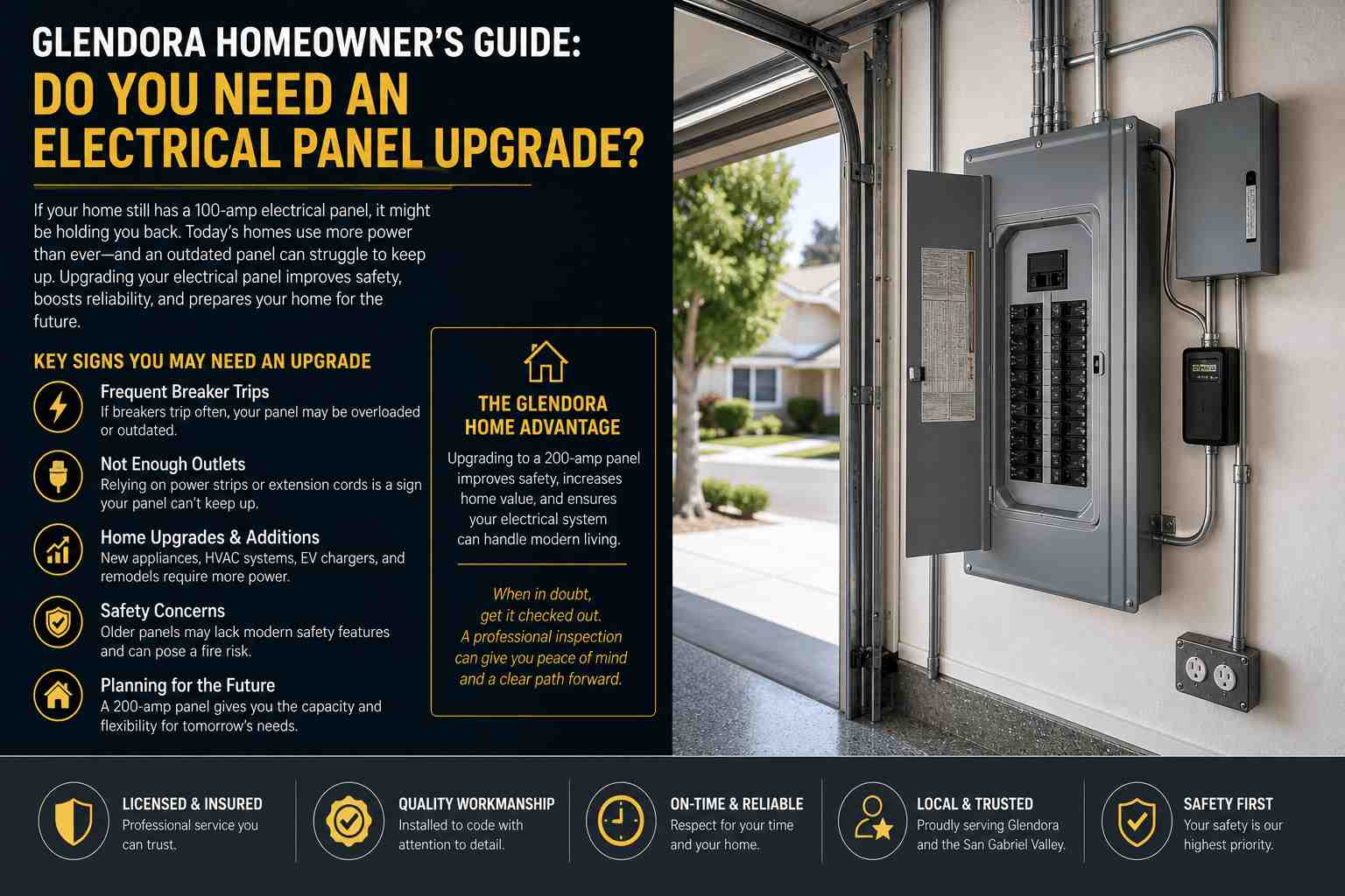 Glendora Homeowner’s Guide: Do You Need an Electrical Panel Upgrade? Glendora Homeowner's Guide: Do You Need an Electrical Panel Upgrade?