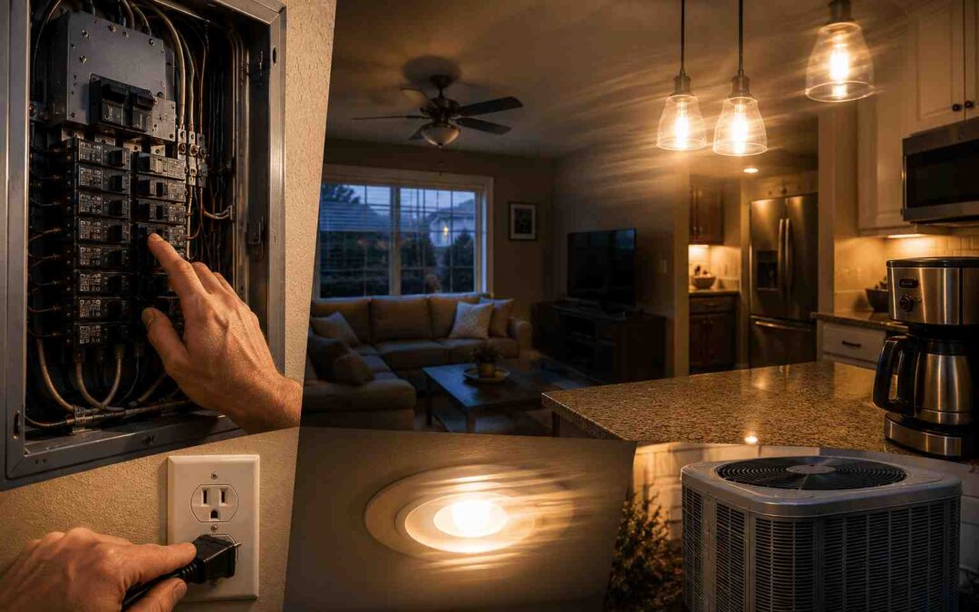 Why Flickering Lights and Tripping Breakers Mean It Is Time to Call a Pro