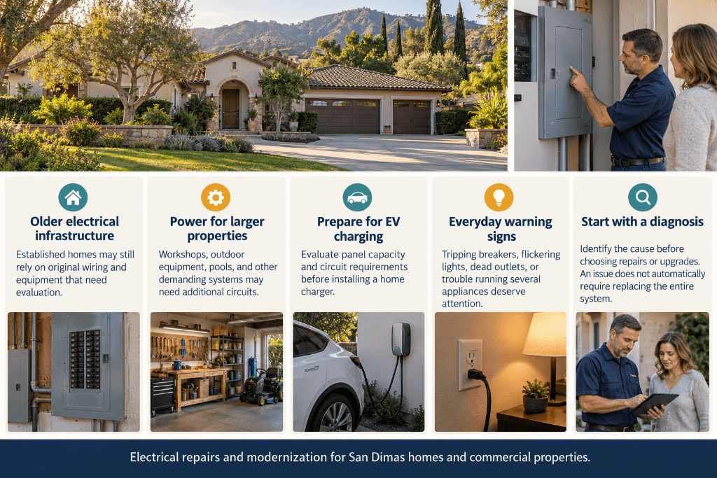 Electrical Services in San Dimas, CA: Safe, Reliable Power for Local Homes and Properties 1